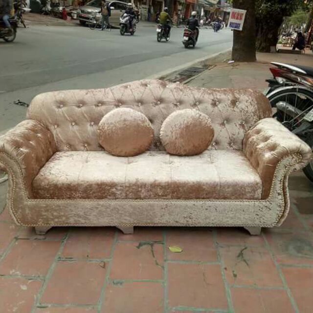 Ghế sofa nỉ đơn dành cho shop quần áo, ảnh viện, nail,salon tóc