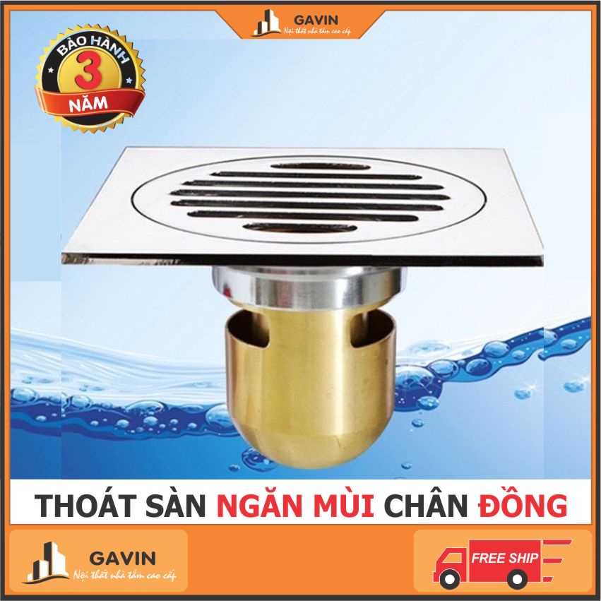 Thoát sàn ngăn mùi hôi và côn trùng 12x12 cm, vừa với các kích thước đường ống