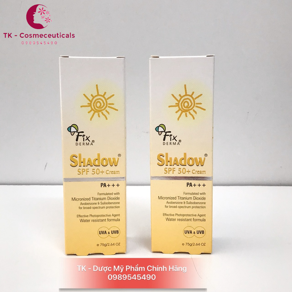 Kem Chống Nắng Fixderma Shadow Gel SPF 30+ / SPF 50+ - 75g