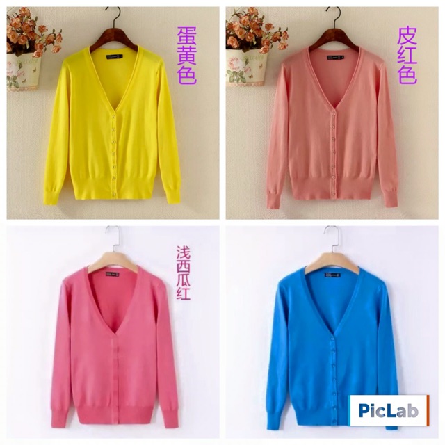 (ORDER) Áo len cardigan BIG SIZE (S-6XL) NoBrandYesWool