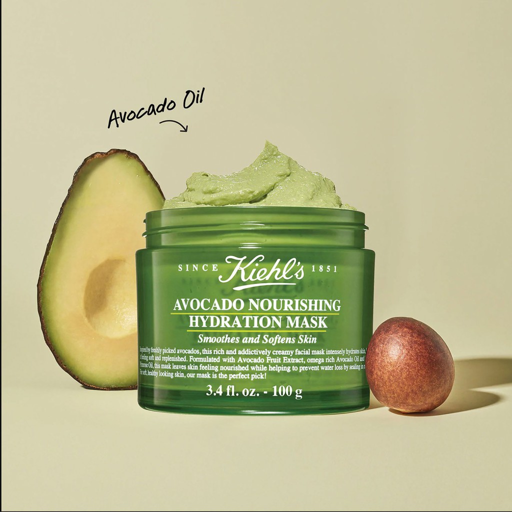 Mặt Nạ Bơ KIEHL’S Avocado Nourishing Hydrating Mask 100g -Eva'sCo