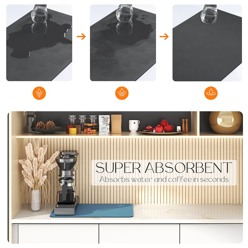 Thảm Silicone Úp Chén Đĩa Ráo Nước Nhanh Khô Chống Trượt