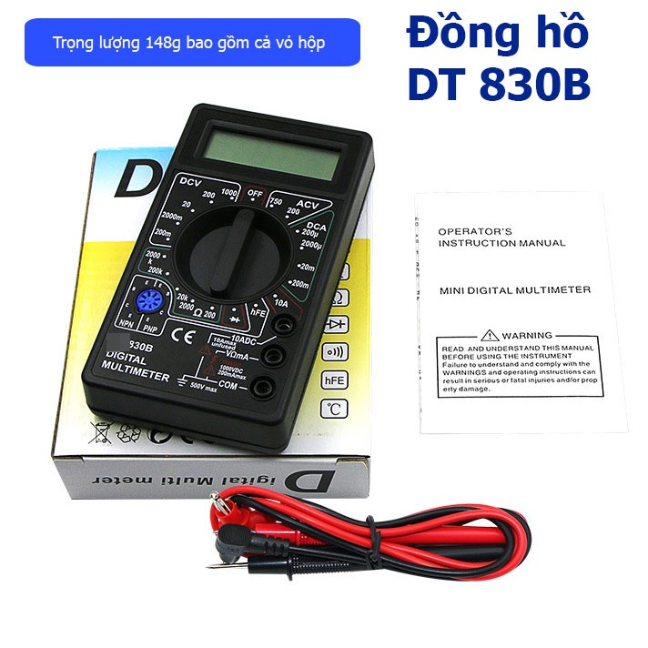 Đồng hồ đo điện DT 830B , A830L , Ampe kế vạn năng kỹ thuật số DT830B