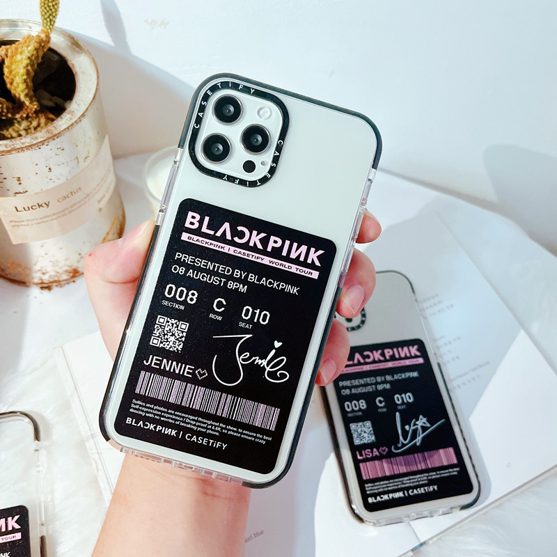 Ốp điện thoại silicon TPU hình vé hòa nhạc BLACKPINK cho iPhone 7 8 Plus X XS XR 11 12 13 Pro Max SE 2020 | BigBuy360 - bigbuy360.vn