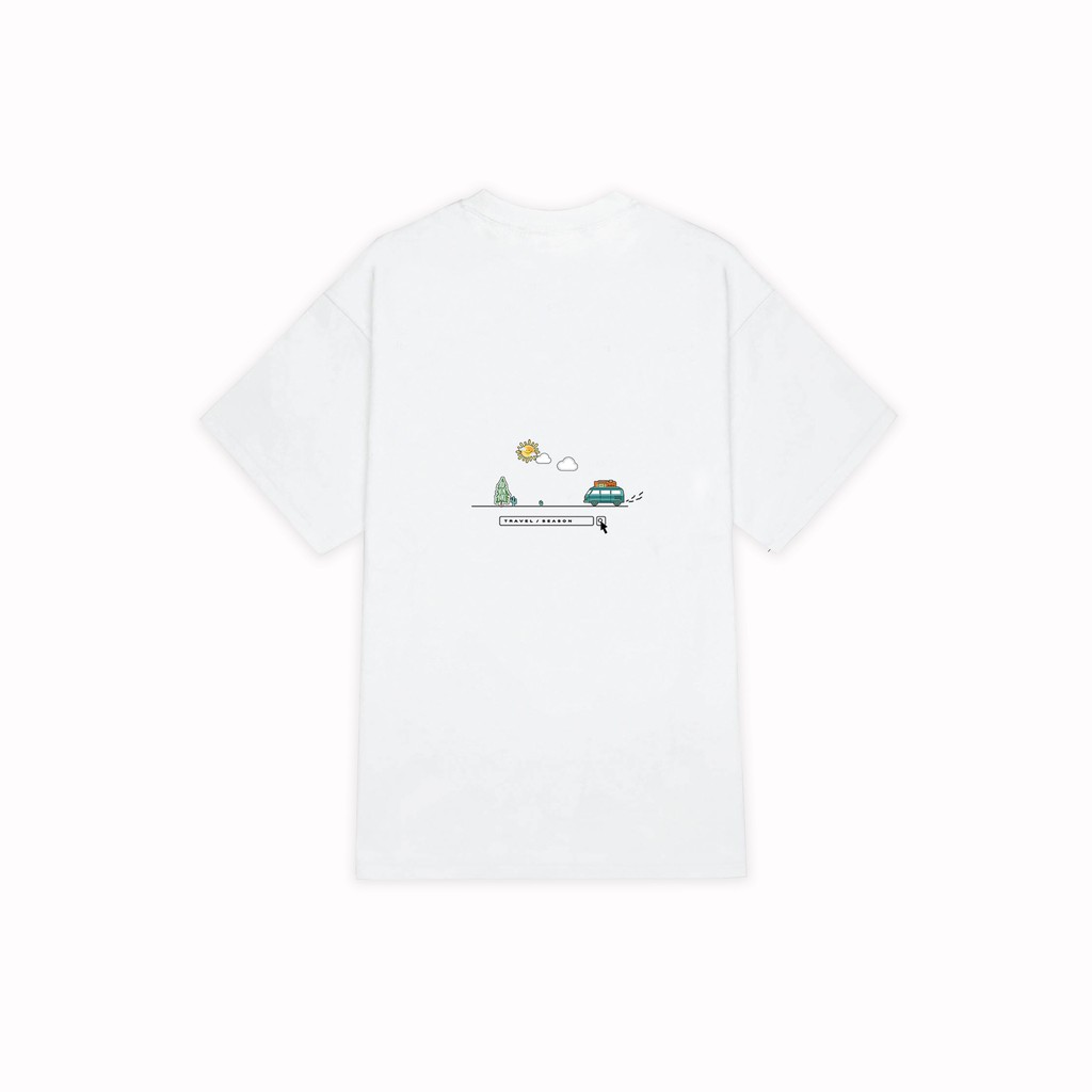 Áo thun THEZODIE Travel Season / Color White