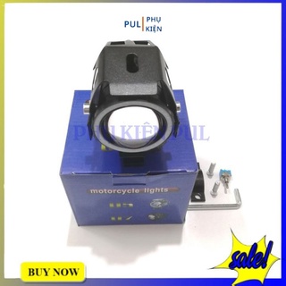 Đèn moto xe máy U7 có lồng viền led trang trí làm đẹp xe Exciter Winner Sirius Wave...