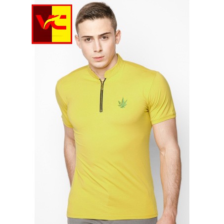 Áo Thun Nam Cổ Tim Dây Kéo - Hàn Quốc Thời Trang