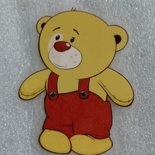 Sticker hình ủi nhiệt gấu ngây thơ kt 8*10.5