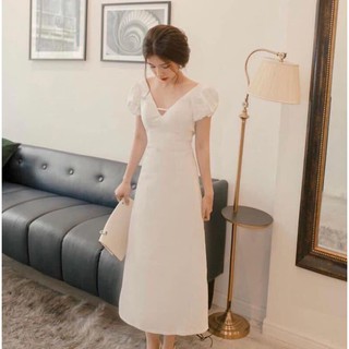 Đầm dự tiệc Phi Dáng maxi cột nơ lưng quyến rủ