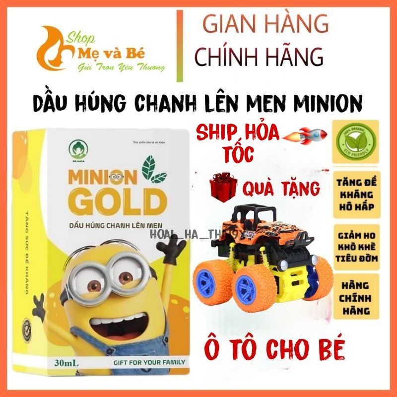 Dầu Húng Chanh Lên Men Minion Gold, giảm ho, tiêu đờm - Tinh dầu húng chanh minion - hoai_ha_thai9x