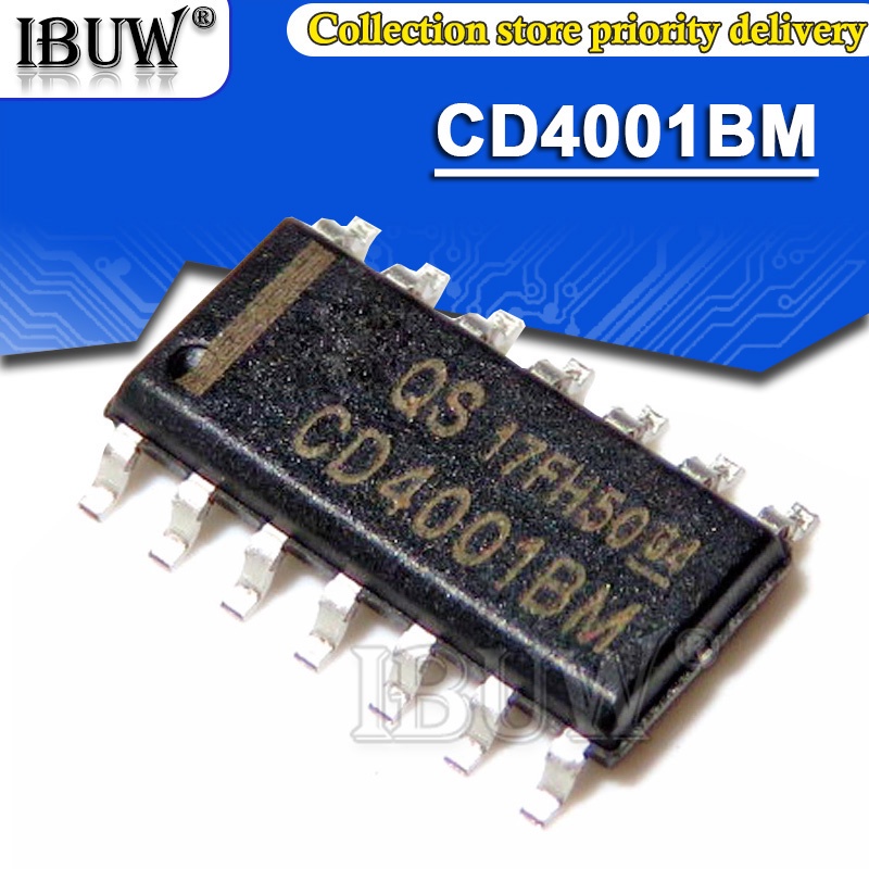 Bộ 10 Chip Logic CD4001BM SOP14 CD4001 SOP-14 SOP