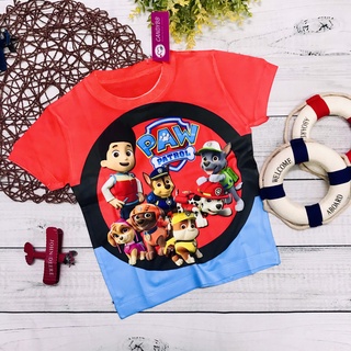 Áo thun lạnh in hình 3D chó cứu hộ bé trai Sale