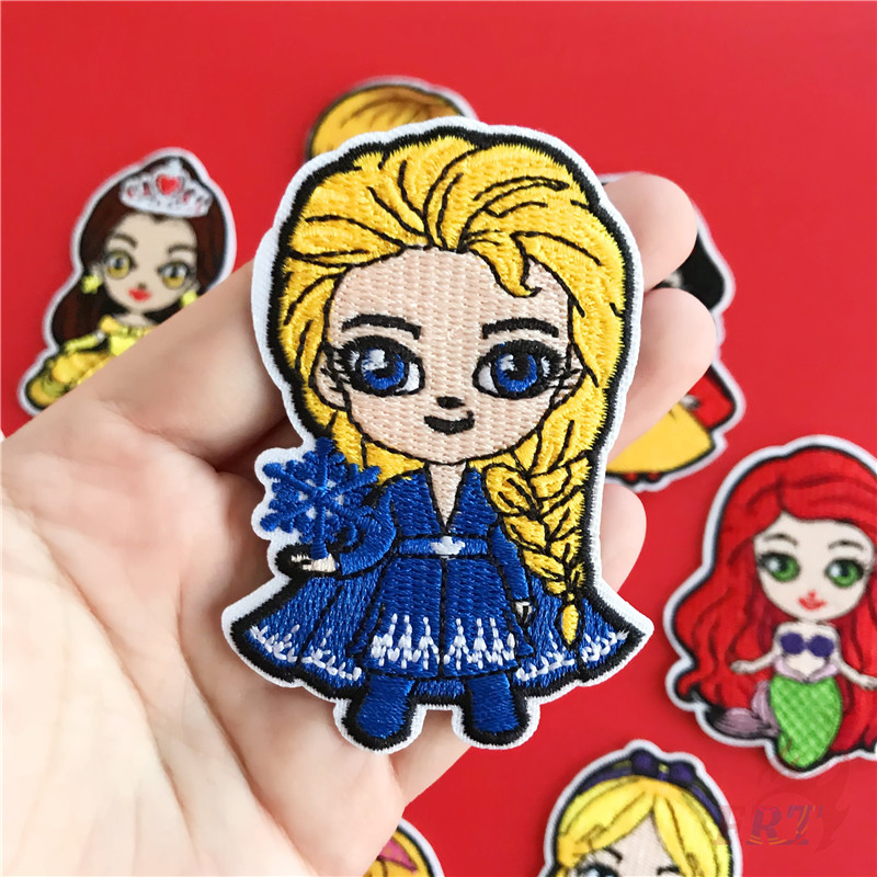 Miếng sticker thêu trang trí quần áo họa tiết công chúa Disney đáng yêu