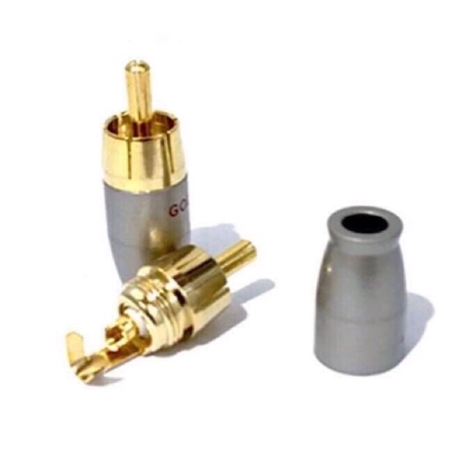 Jack rắc Hoa sen, AV, RCA Gold snake nhỏ, sử dụng cho dây 4mm