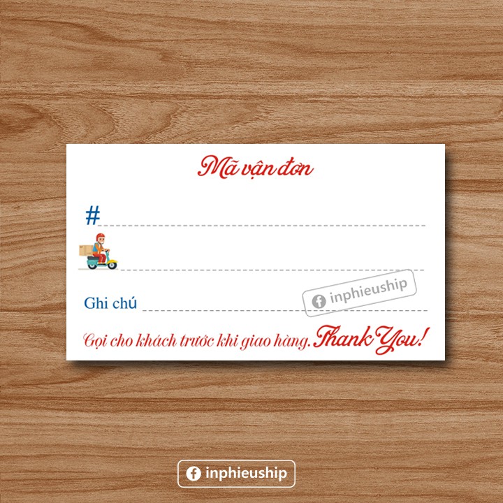 Decal Phiếu Giao Hàng - 20k/100 tem