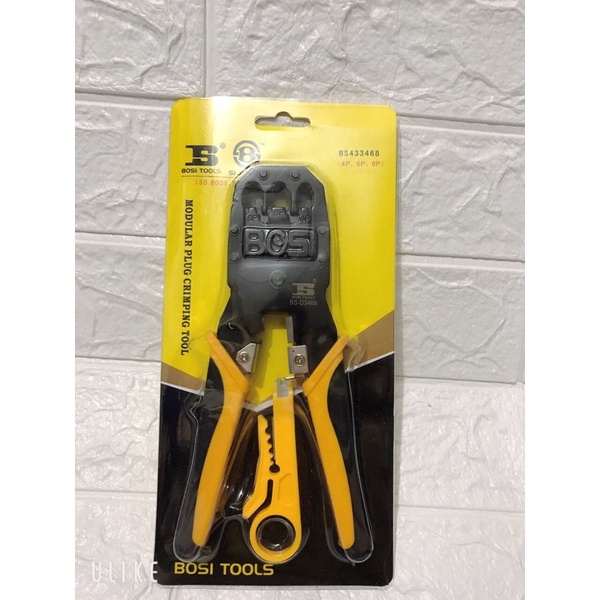 Kìm Bấm Mạng BOSI Cao Cấp, Kìm Bấm RJ45/RJ11, kìm bấm chuyên dụng cho ae thợ, sản phẩm chất lượng cao.