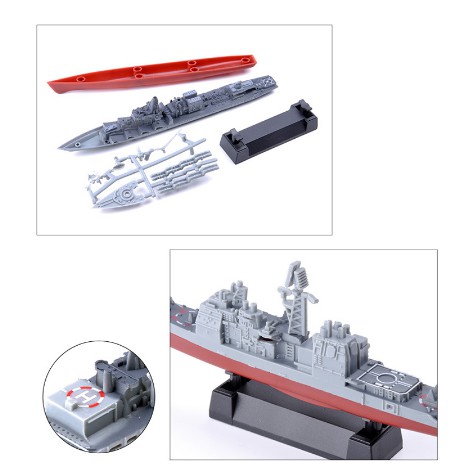 Mô Hình Tàu Chiến Quân Đội 4D Bằng Nhựa Cho Bé