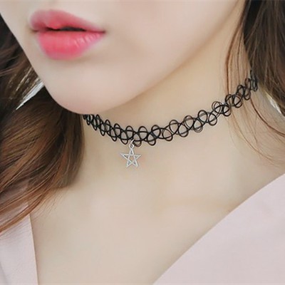 (T34) vòng cổ - bộ nhẫn vòng cô vòng tay tatoo
