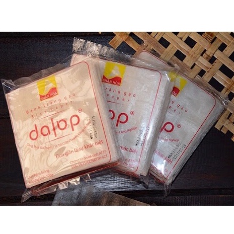 Bánh Tráng Gạo Mỏng DALOP Bình Định Gói Chả Giò, Nhúng Cuốn Thịt - Tiệm Út Duyên 76 Đặc sản