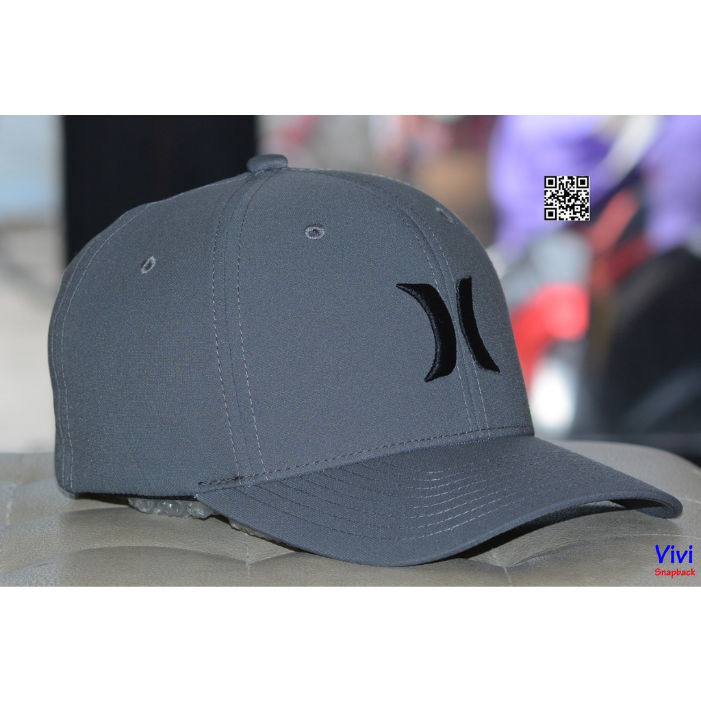 Nón thể thao Hurley logo bít đuôi,Mũ Hurley golf thời trang,Nón màu xám Hurley Cap One & Only H2O-Dri