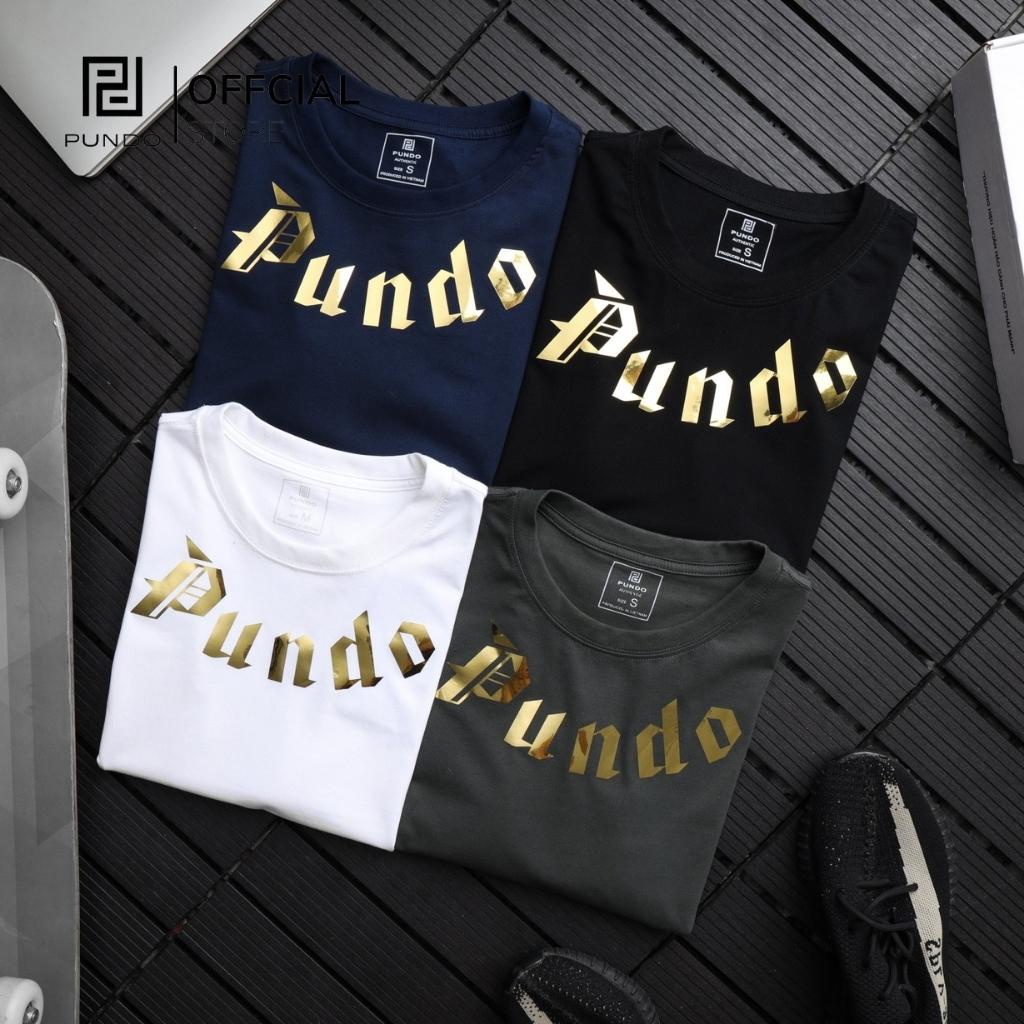 Áo thun nam unisex PUNDO tay ngắn form rộng, chất vải cotton thấm hút tốt, mịn PUNDO ATPD064