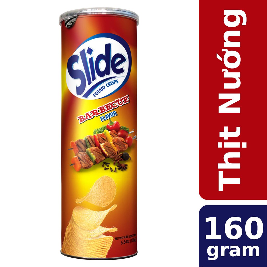 Bánh lát khoai tây Slide Lon 160G