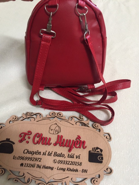 Balo thời trang mini da nữ khóa vàng