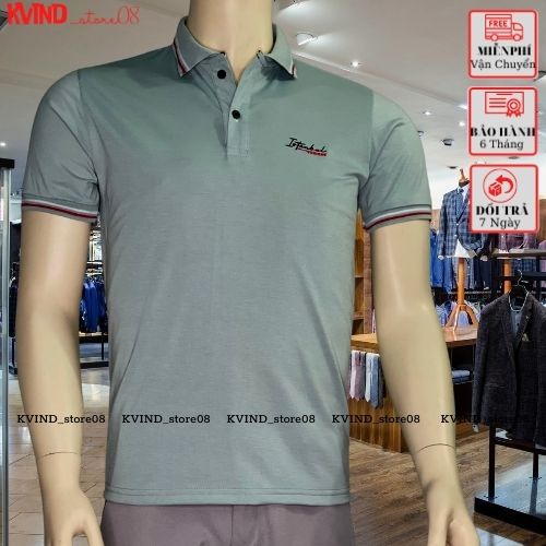 Áo Thun Nam ,Áo Phông Nam Cổ Bẻ Tay Ngắn BoDy Ôm Dáng Chất Coton Co Giản Mèm Min KVIND_Store08
