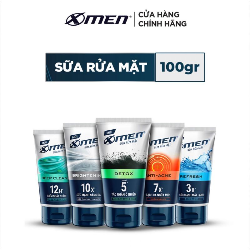 SỮA RỬA MẶT X MEN DETOX 100g