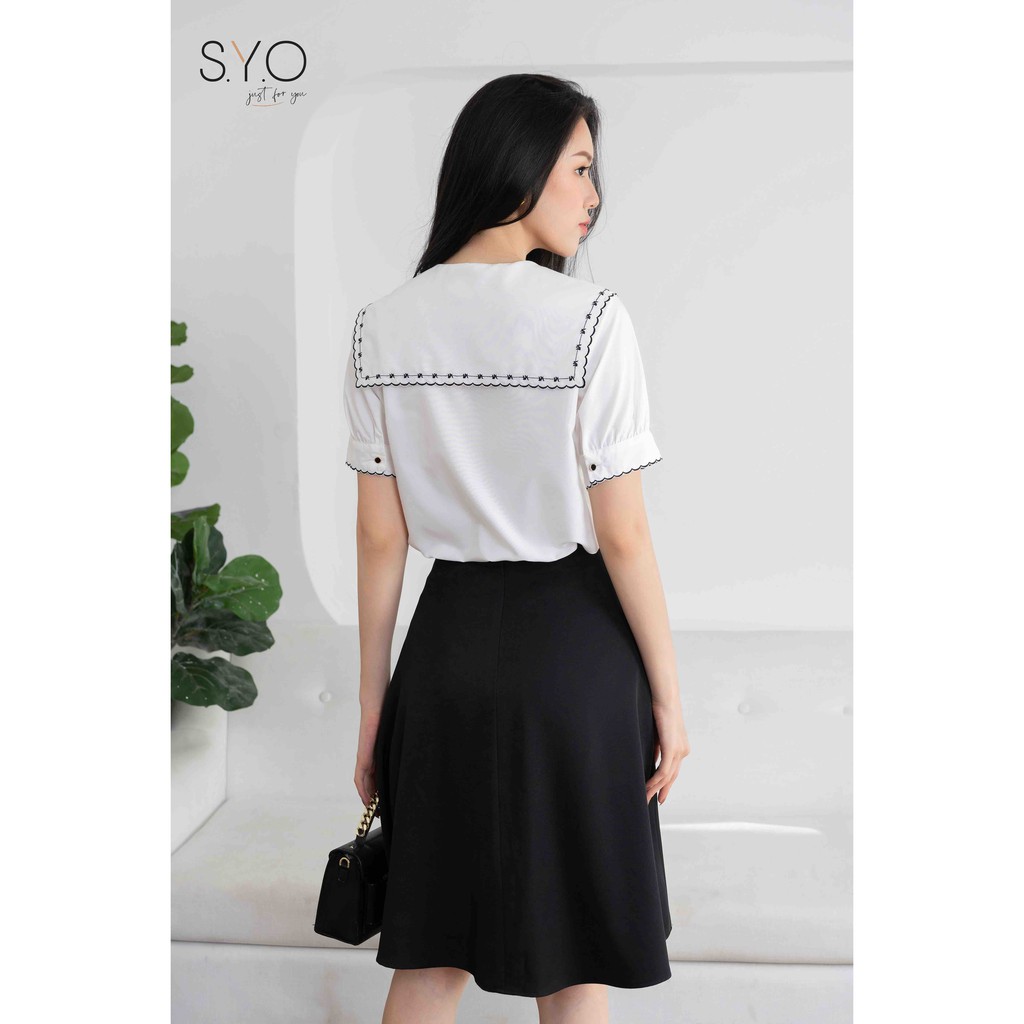 Chân váy Xòe nẹp đính cúc SYO V2820024 | BigBuy360 - bigbuy360.vn