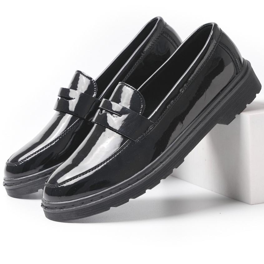 Giày Penny loafer da bóng, Giày Sơn Tùng đế tăng chiều cao 4cm