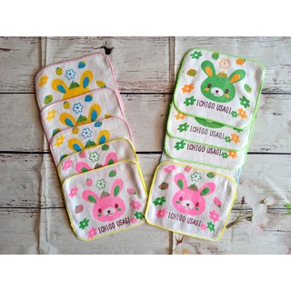 Set 10 khăn tay viền đi học cho bé như hình