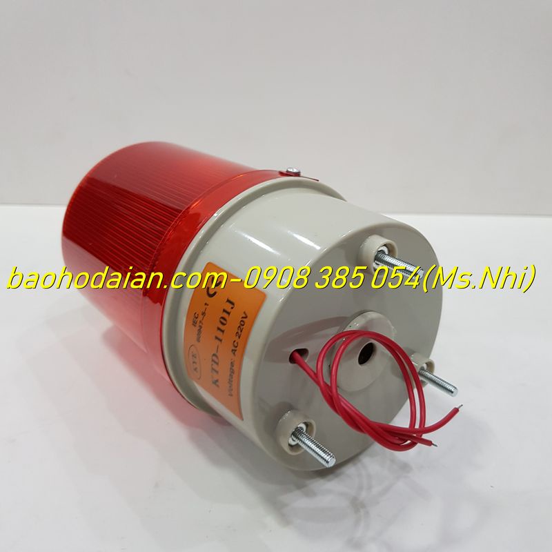 Đèn Xoay Báo Hiệu Có Còi Hú KTD 220V - 1101J