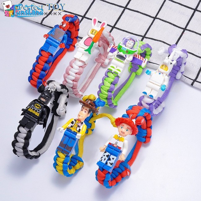 Vòng tay đồ chơi khối lắp ráp FUNSLANE nhân vật Toy Story Buzz Lightyear Woody siêu anh hùng vui nhộn