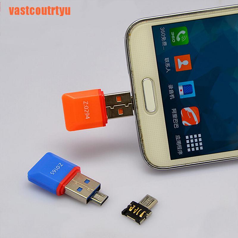 ANDROID 2 Đầu Chuyển Đổi Micro Usb Đực Sang Usb Cái Otg