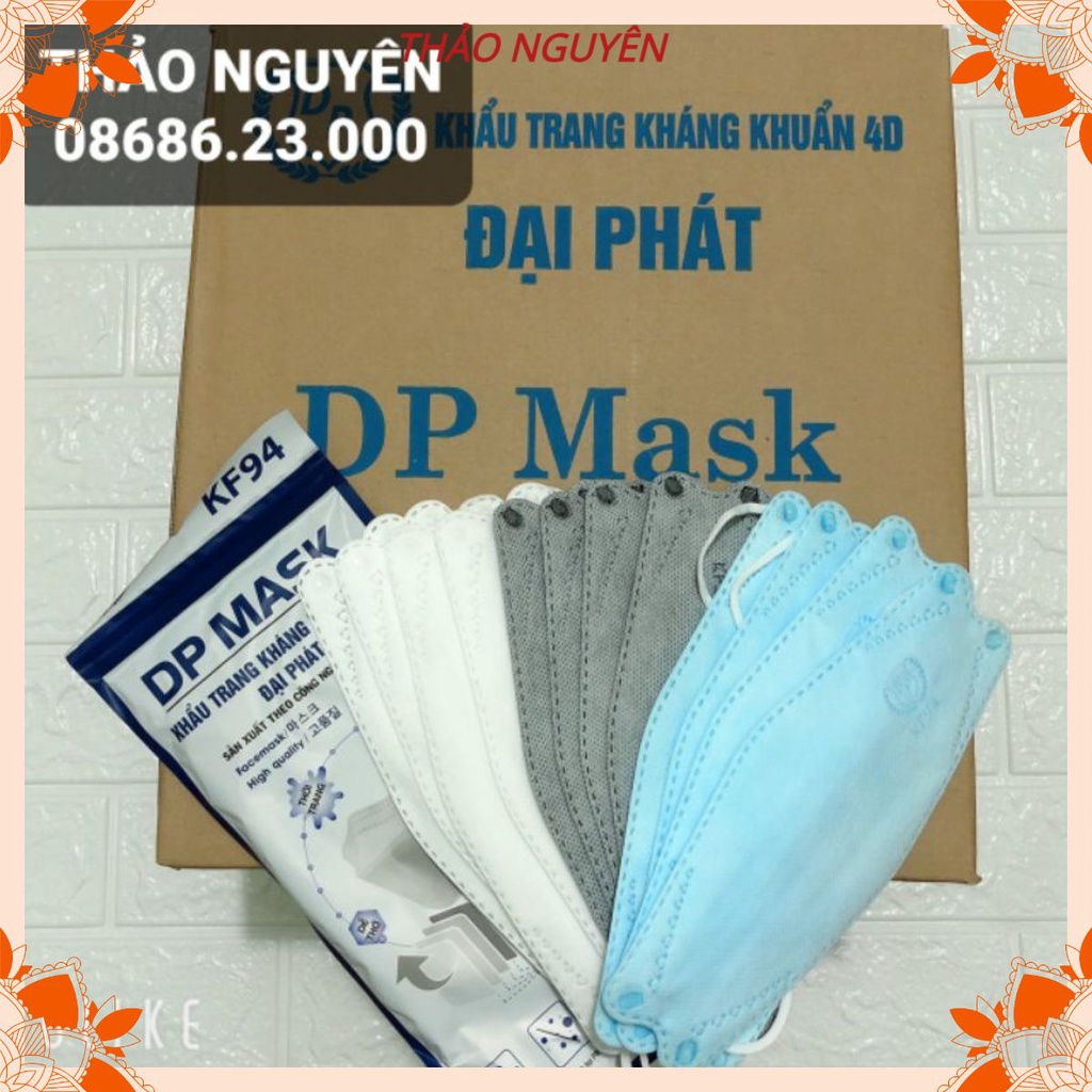 Thùng 30 gói 300 cái khẩu trang KF94, khẩu trang 4D Đại Phát,Hồng Linh, tiêu chuẩn Hàn quốc | BigBuy360 - bigbuy360.vn