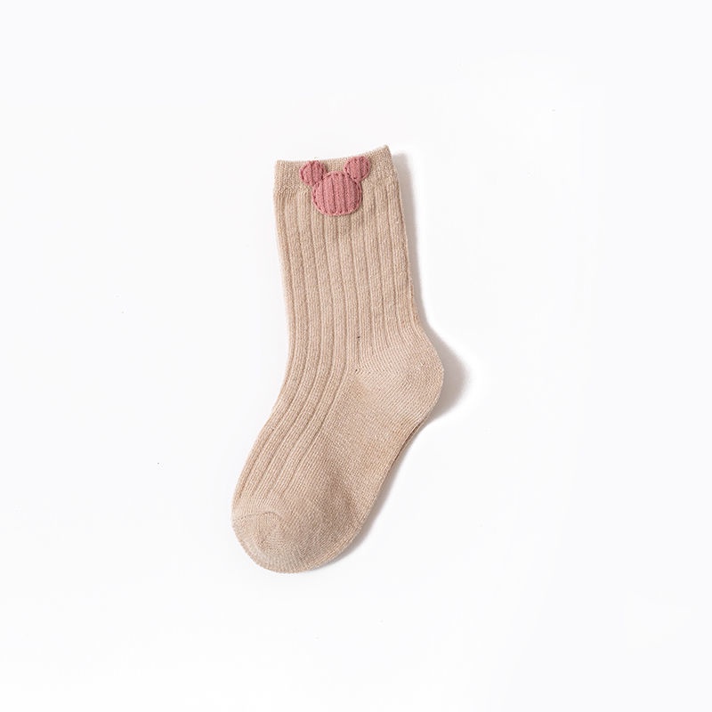 Vớ Cotton Mềm Mại Thoáng Khí Thoải Mái Họa Tiết Sọc / Động Vật Dễ Thương Dành Cho Các Bé