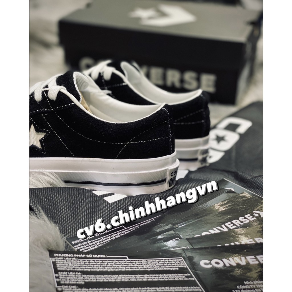 Giày Convers.e One Star Màu Đen / Da Lộn