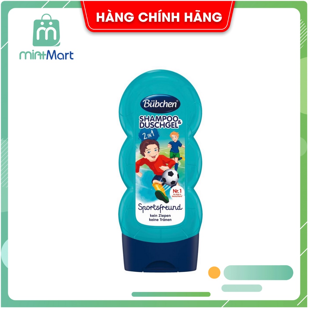 Sữa Tắm Gội Bubchen Kids Shampoo &amp; Duschgel, 230 ml