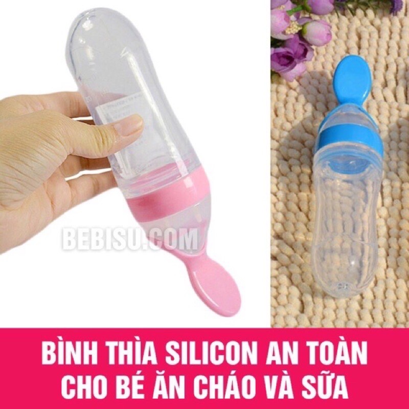 Bình thìa ăn dặm silicon