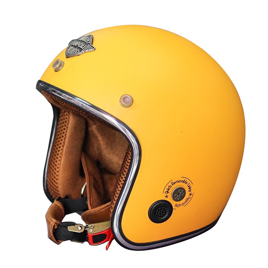 [Combo]Mũ bảo hiểm 3/4 Napoli Sh Ruby New kèm kính UV400 Bảy màu
