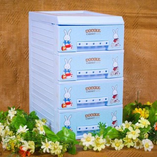Tủ nhựa mini 4 tầng Doremi Song Long - không đựng được quần áo