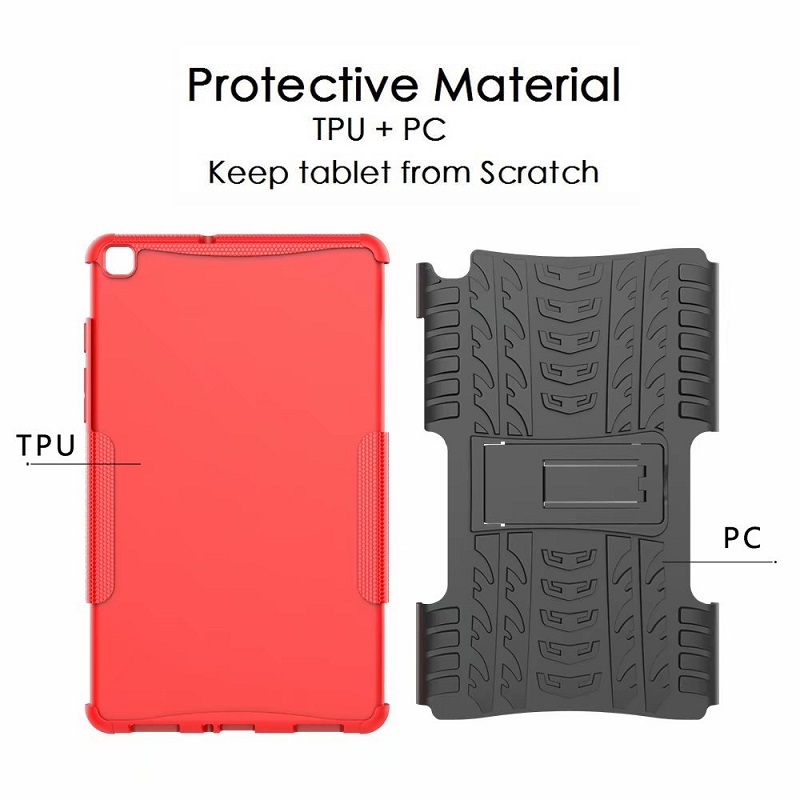 Heavy Duty 2 in 1 Hybrid Rugged Silicon TPU+PC Case For Samsung Galaxy Tab A 8.0 2019 T290 T295 SM-T290 SM-T295 Tablet Cover