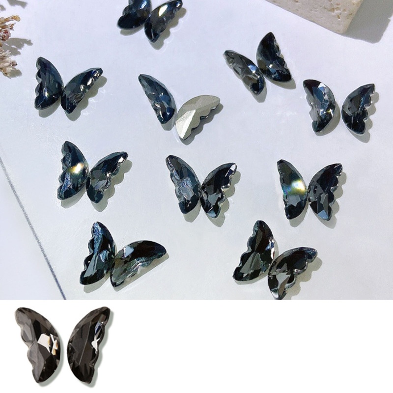 Hạt Đá Pha Lê Hình Bướm Dùng Trang Trí Móng Tay Diy