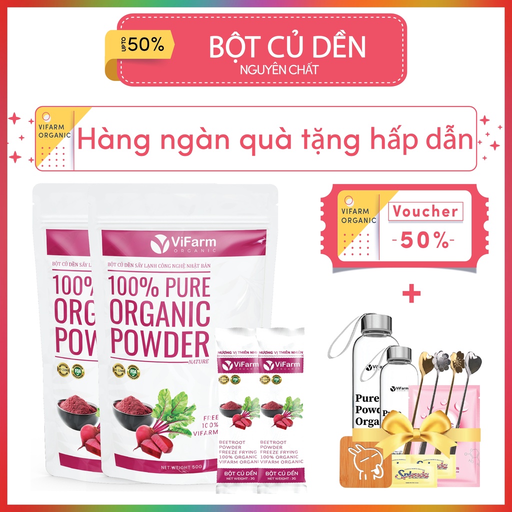 Bột Củ Dền Nguyên Chất 100% ViFarm 50Gram