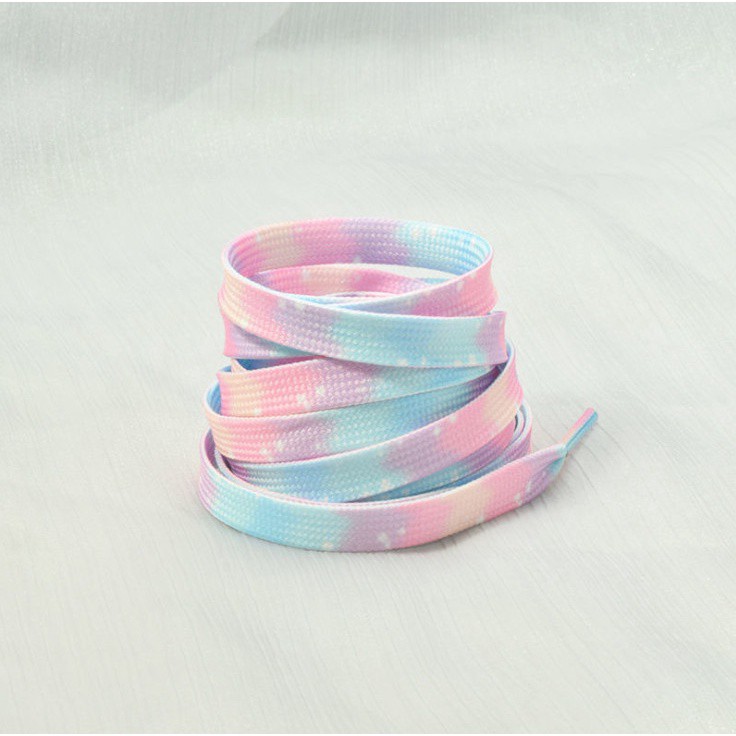 Dây Giày 7 màu Co Giãn Cầu Vồng Gradient, Dây Giày Sneaker Cá Tính, Custom giày