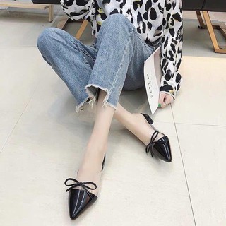 Dép sục nơ phối mica