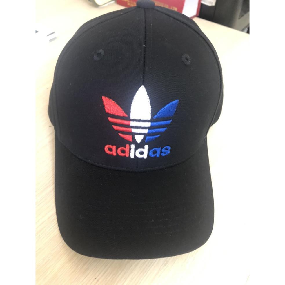 NÓN KẾT NAM NŨ THỜI TRANG, MŨ LƯỠI TRAI LOGO THÊU NỔI CHỮ ADIDAS CỰC CHẤT- 2 MÀU TRẮNG ĐEN 👒