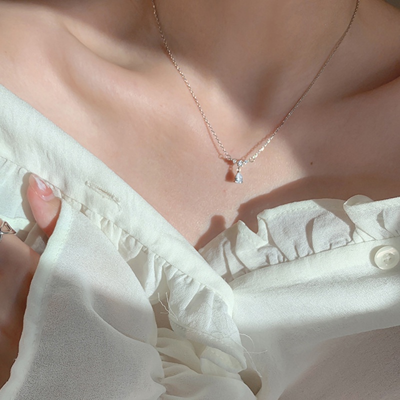 Dây Chuyền Mặt Hình Giọt Nước Thời Trang Cho Nữ