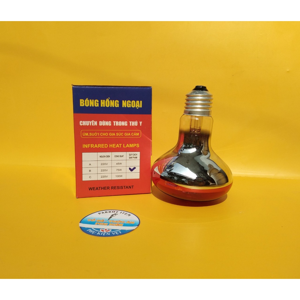 ĐÈN HỒNG NGOẠI DÙNG ĐỂ SƯỞI ẤM CHO CHIM